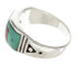Silver Multicolor Native American Design Ring Size 9-3/4 YS62236